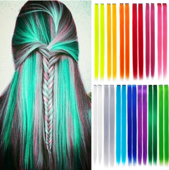 Haar Clips verschiedene Farben 22 inch / 56 cm